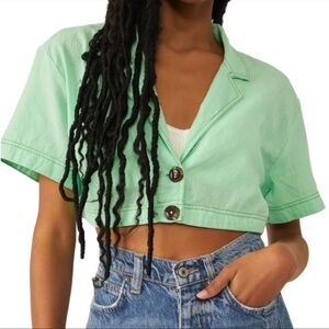 Free People Honeydew Crop Top